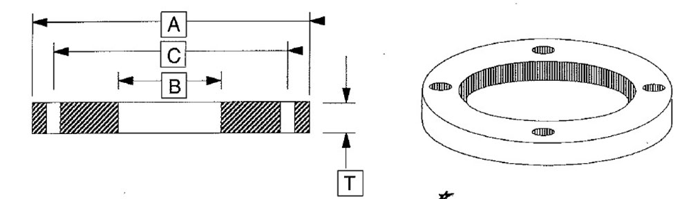 法兰尺寸(常规型)